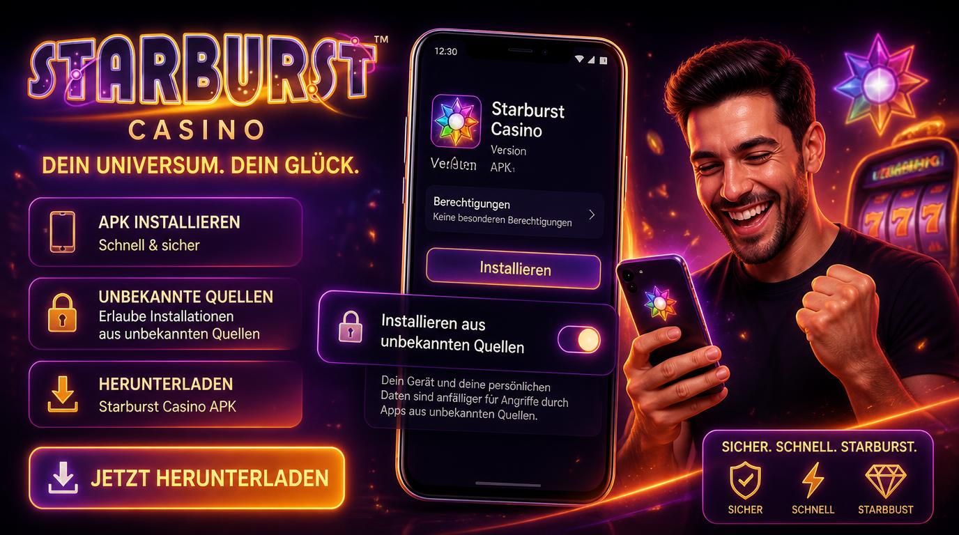Androidgerät zeigt APK-Download mit Installation und Sicherheitshinweis „Unbekannte Quellen erlauben“